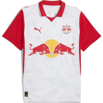 PUMA Футболна фланелка Puma Red Bull Salzburg Home Shirt 2025 2026 Adults - White/Red