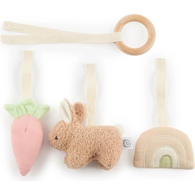 Bieco Activity Toy Bunny Fine kontrastní závěsná hračka 1 ks