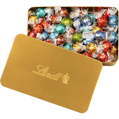 Lindt Lindor Zlatá plechovka pralinek 0,7 kg