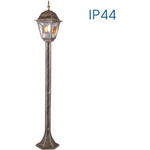 VIVALUX Фенер murano ∙ ps007 ∙ античен месинг ∙ ip44 - Градински фенер на стълб (viv004231)
