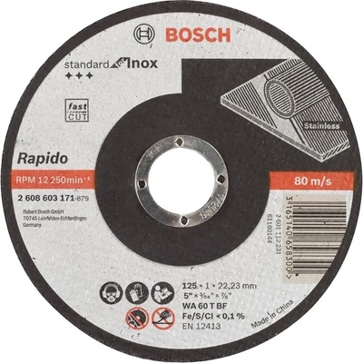 Bosch Диск карбофлексов за рязане на метал и неръждаема стомана 125х1.0х22.23 Bosch (0011849)
