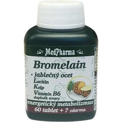 MedPharma Bromelain + jabl.ocet + Lecitin 37 tablet