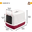 Ferplast Clear Cat 10 Toaleta 47 x 36 x 35cm