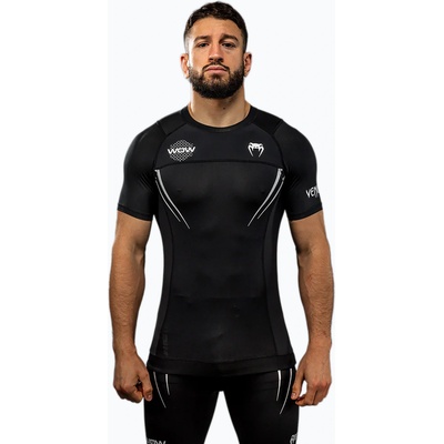 Venum Мъжка тениска за тренировка Venum X WOW FC Rashguards black/silver grey