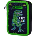 Astra Двоен несесер, Astra, T-Rex Neon, С аксесоари, 20.5 х 13 х 4.5 см