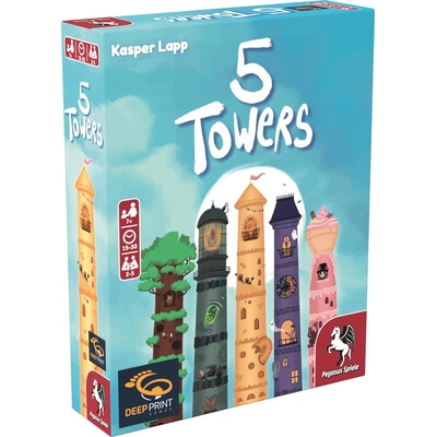 Deep Print Games Настолна игра 5 Towers - Семейна