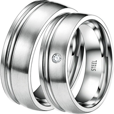 ST-88061 Ocelové snubní prsteny