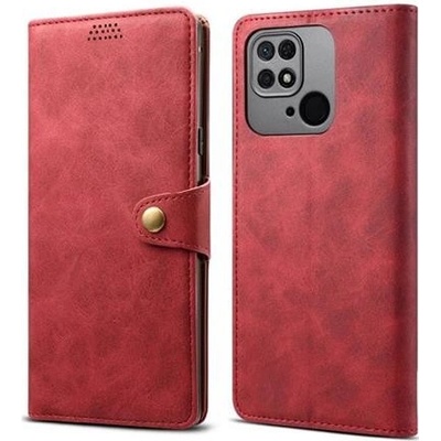 Pouzdro Lenuo Leather Xiaomi Redmi 10C, červené