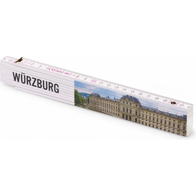 Metrie Block 52 Skládací metr s potiskem Würzburg staré město 2 m