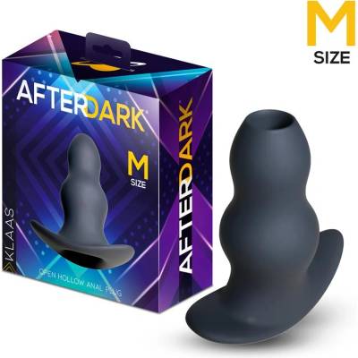 Afterdark Klaas Open Hollow Anal Plug Black M