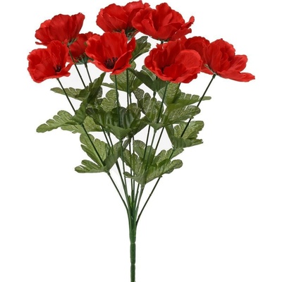 Kytica maky červené X10 41cm 241903
