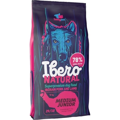 Ibero Natural Junior Dog Medium Pork & Lamb 3 kg