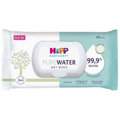 HiPP мокри кърпички 99, 9% вода 48 броя