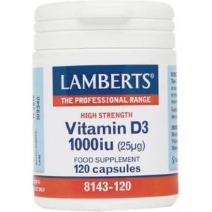 LAMBERTS Хранителна добавка витамин D3 2000iu, Lamberts Vitamin D3 Vitamin for Immune System Boost & Bone Health 2000iu 30 caps