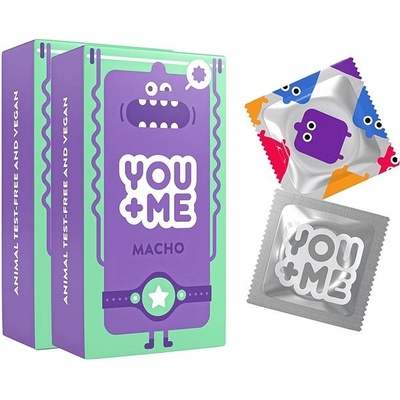 YOU ME Macho kondomy se stimulujícími vroubky 2× 12 ks