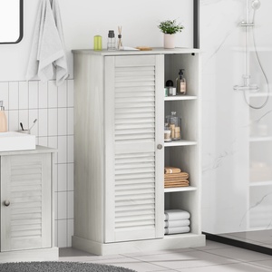 vidaXL Шкаф за баня VIGO Бяло и антикварно бяло 68 x 34 x 110 см (4019114)