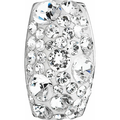 Pavona Strieborný prívesok s krištáľmi Swarovski biely obdĺžnik 34194.1