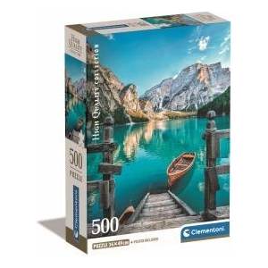 Clementoni Puzzles 500 Compact Braies Lake