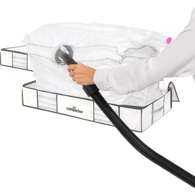 Compactor Вакуумни текстилни/пластмасови кутии за съхранение под леглото в комплект 2 бр. 105x45x15, 5 cm Life - Compactor (RAN8300)