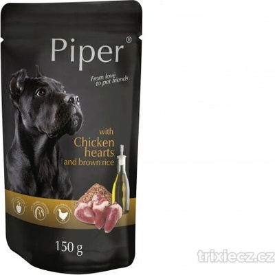 Piper Adult s kuracími srdciami a hnedou ryžou 150 g