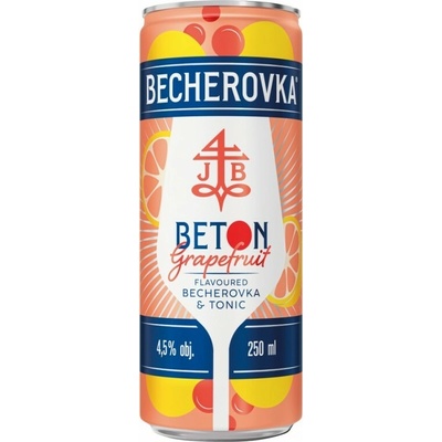 Becherovka Beton Grapefruit 4,5% 0,25 l (plech)