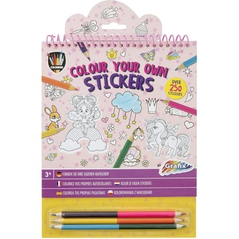 Moxy Книжка за оцветяване на стикери, с включени 3 двойни мо (5525100162)