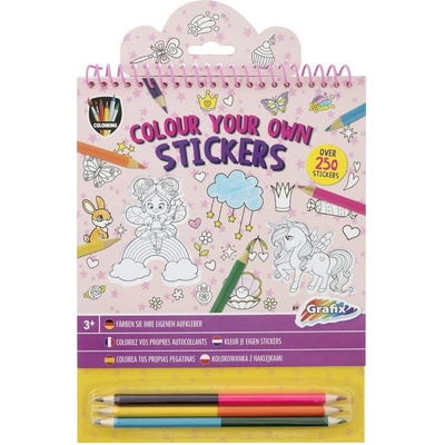 Moxy Книжка за оцветяване на стикери, с включени 3 двойни мо (5525100162)