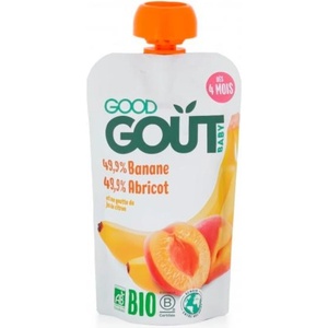 Good Gout bio Кайсия с банан 120 г (12760)