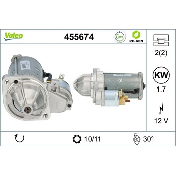 Štartér VALEO 455674