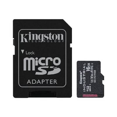 16GB microSDHC Industrial C10 A1 pSLC карта + SD адаптер (SDCIT2/16GB)