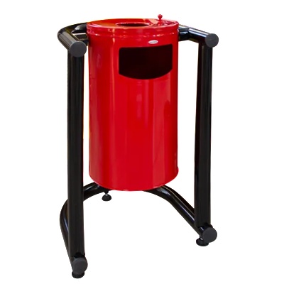 Horecano HORECANO-Стационарен кош 45x42xh72.5cm ЧЕРЕН / ЧЕРВЕН -2 части (4505.5047S. 000.00) (016263)