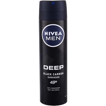 Nivea Men Deep Black Carbon Darkwood deospray 150 ml