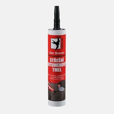 Den Braven Střešní bitumenový tmel, kartuše 280 ml, černý