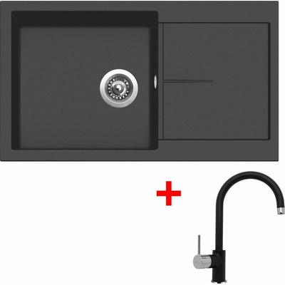 Sinks G14726 Set INFINITY 860 Pureblack + VITALIA Pureblack – Zbozi.Blesk.cz