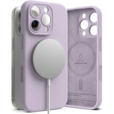 Ringke Magsafe Калъф за iPhone 16 Pro Max, Ringke Silicone Magnetic Case, Лилав (8809961789700)