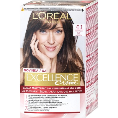 L'Oréal Excellence Creme Triple Protection 6,1 Natural Dark Ash Blonde 48 ml