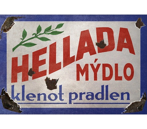 Ceduľa Hellada Mýdlo - Klenot pradlen
