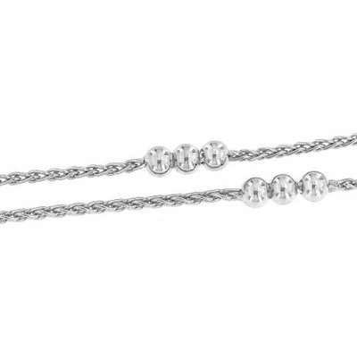 Zlatnictví U Kostela ozdobný stříbrný náramek kuličky typ M 983600843