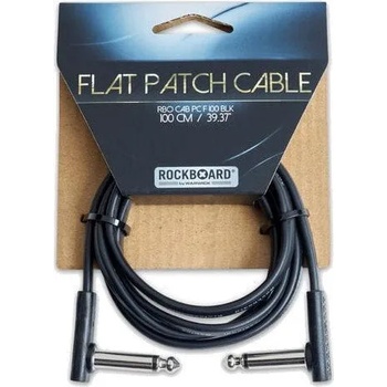 RockBoard Flat Patch Cable 100 cm Ъглов - Ъглов Пач кабел (RBO CAB PC F 100 BLK)