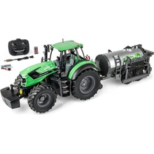 TAMIYA-CARSON Deutz RC traktor 8280 TTV s prívesom RTR 1:16