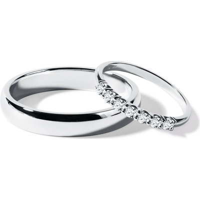 KLENOTA zlaté svadobné prstene s diamantmi s0558012
