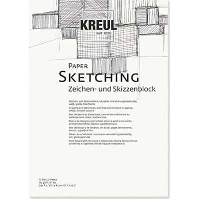 Kreul Paper Sketching Скицник 20 A3 (69003)
