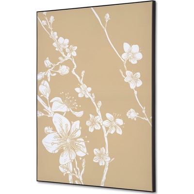 Jansen Display Textilní dekorace na zeď A2 Japonské třešňové květy béžová, 420 x 594 mm