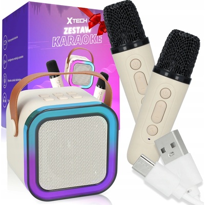 Mini Karaoke Set 2ks Mikrofóny Bezdrôtový Reproduktor s Bluetooth