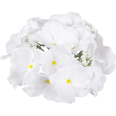 Umelá hortenzia biela priemer 19 cm