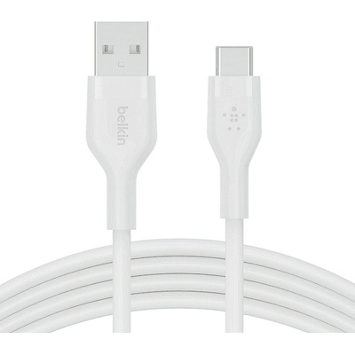 Belkin Кабел Belkin Boost Charge (CAB008bt1MWH), от USB A(м) към USB C(м), 1m, бял (CAB008bt1MWH)