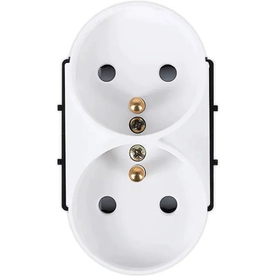 CB Elektro Revolo Touch elektrická dvojzásuvka 16A – Biely modul