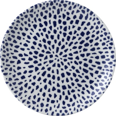 DUDSON Guľatý plytký tanier 288 mm Terrazzo Blue
