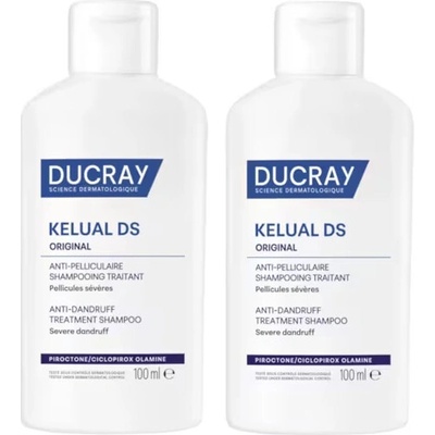Ducray Kélual Ds Shampooning Duo šampón proti lupinám a ich opakovanému návratu 2 x 100 ml darčeková sada