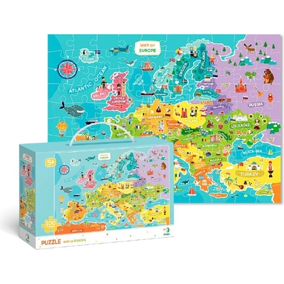 TM Toys Mapa Evropy -100 dílků
